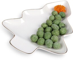 Talerz porcelanowy choinka 20x16,5 cm