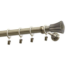 Karnisz pojedynczy 25 mm Rodos mosiądz antyczny 200