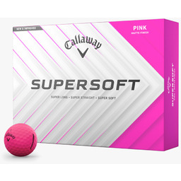 Matowe piłki golfowe CALLAWAY SUPERSOFT (różowe)