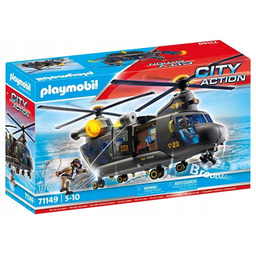 Playmobil City Action Śmigłowiec ratunkowy jednostki specjalnej 71149
