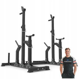 Stojaki łączone z asekuracją pod sztangę siłownia Marbo