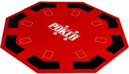 CZERWONY BLAT STÓŁ DO POKERA 122x122 POKER KASYNO