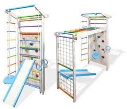 Babygame Domowy Plac zabaw Drabinka Czempion Plus biało-kolorowa