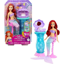 Mattel Księżniczka Disneya Arielka Muszelkowa toaletka Zestaw, lalka