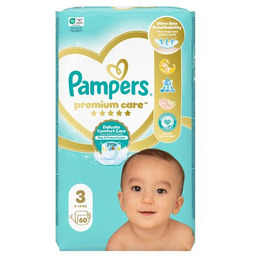 Pampers Premium Care Midi 3 Pieluszki (5-9kg), 60
