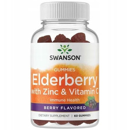 Swanson Czarny Bez Cynk Witamin C Berry 60