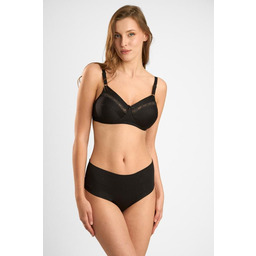 Biustonosz damski z czystej bawełny z subtelną koronką