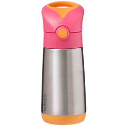 B.box Bidon termiczny termobutelka ze słomką Strawberry Shake