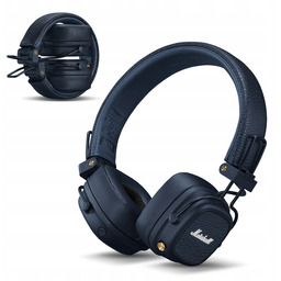 Marshall Słuchawki Bezprzewodowe Bt Major V Niebieskie Nauszne