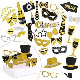 Rekwizyty do Zdjęć Fotobudki na Imprezę Urodziny Akcesoria