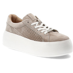 Filippo Sneakersy damskie, cholewka ze skóry naturalnej zamszowej