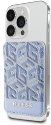 Portfel Guess GCube Stripe MagSafe - niebieski