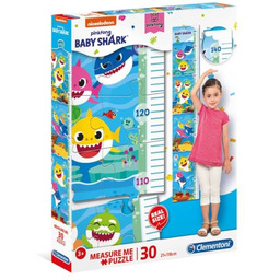 Clementoni, puzzle, Baby Shark, Miarka, 30 el.