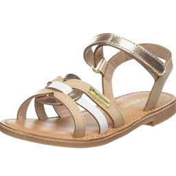 Les Tropeziennes Sandałki Skórzane Dziecięce Na Lato Zapinane