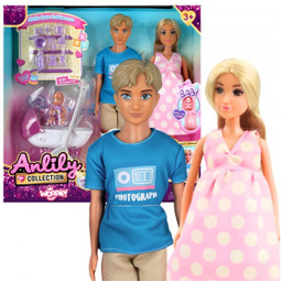 WOOPIE ROYAL Zestaw Lalek Rodzina Lily w Ciąży