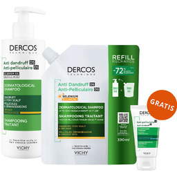 Zestaw Vichy Dercos Anti Dandruff DS, szampon przeciwłupieżowy,