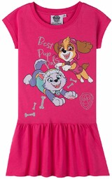 Bawełniana sukienka dziewczęca różowa- Psi Patrol