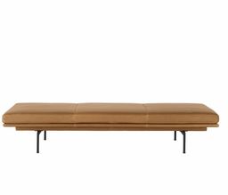Muuto OUTLINE Leżanka 200 cm Skóra Brązowa Cognac