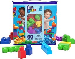 Mega Bloks Klocki 60 elementów torba niebieska