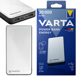 Powerbank Varta Energy 20000 mAh 2x Usb Typu