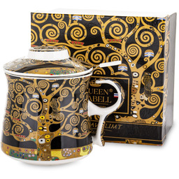 Kubek Queen Isabell Gustav Klimt porcelana z zaparzaczem