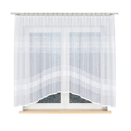 Markizeta Firana żakardowa gotowa 300x160 biała Klaudyna