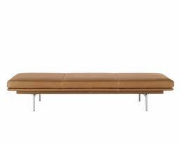 Muuto OUTLINE Leżanka 200 cm Skóra Brązowa Cognac