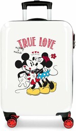 Disney Walizka do kabiny Mickey, biały, 38x55x20 cms,