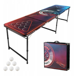 Stół do beer ponga z regulacją wysokości składany