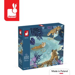 Puzzle artystyczne Spotkanie tygrysów 1000 elementów 9+ J02511-Janod,