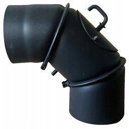 Kolano z szybrem 150mm zintegrowany szyber