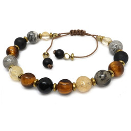 Bransoletka na rękę - miks kamieni 9090