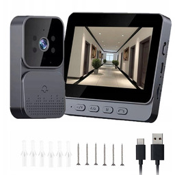 Dzwonek Inteligentny Kamera Wideo Domofon 4.3'' Ekran Ips