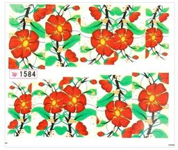 Naklejki wodne do paznokci arkusz 6,5 x 5,5