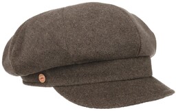 Women s Newsboy Cap by Mayser, brązowy, S
