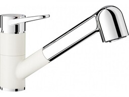 BLANCO 526421 Bateria WEGA-S II Silgranit-Look Biały/Chrom