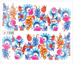 Naklejki wodne do paznokci arkusz 6,5 x 5,5
