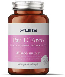 UNS Pau D''Arco 2% Alkaloidów Ekstrakt 6:1 60vegcaps