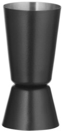 Barup Miarka barmańska 25ml / 35ml, czarna, Ø40x(h)75mm