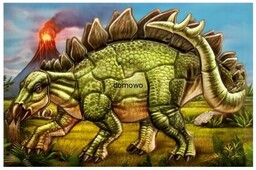 SAMOPRZYLEPNE PUZZLE DO SKŁADANIA DINOZAUR 2