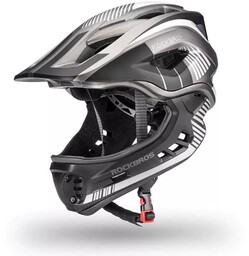 Kask rowerowy Rockbros TT-32SBTG-M dziecięcy z odpinaną szczęką