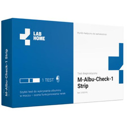 LAB.HOME M-ALBU-Check-1 Test na albuminę w moczu ->