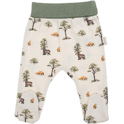 Chłopięcy półśpioch bawełniany las kremowy Nicol