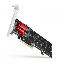 AXAGON PCEM2-ND Kontroler PCIe x 8, 2x slot