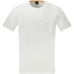 HUGO BOSS MĘSKA KOSZULKA Z KRÓTKIM RĘKAWEM BIAŁA