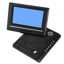 Przenośny Samochodowy Odtwarzacz DVD CD 7'' LCD Czarne