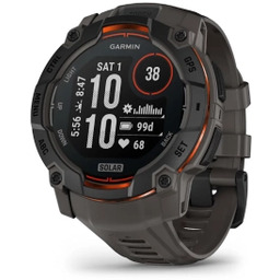 Garmin Instinct 3 Solar 50mm GPS Czarno-grafitowy Smartwatch