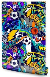 Muralo Tapeta Młodzieżowa Kolorowe Graffiti Sport