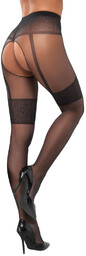Cottelli Crotchless Tights 2510391 Black