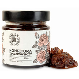 Konfitura z płatków róży różana naturalna 210 g